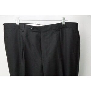 Burberry London Charcoal Gray S100s Wool Dress Pants Trousers 56 EU Brand NEW